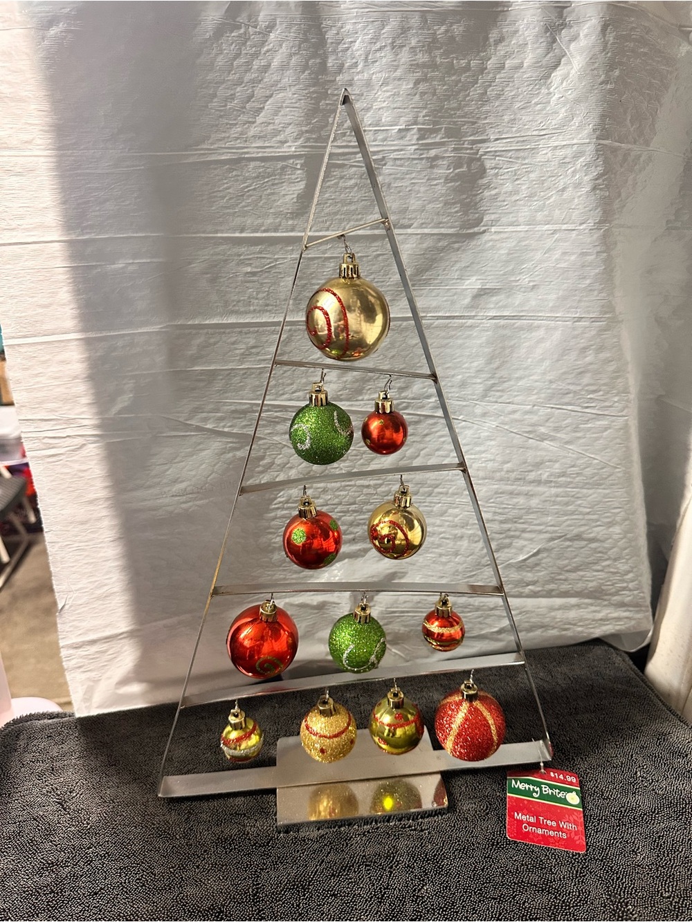 Crate and Barrel Metal Ornament Tree